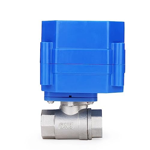 U.S. Solid 1/4" Motorized Ball Valve, Stainless Steel Electrical Valve with Full Port, 9-24V DC, 5 Wire Setup, Compatible with Indicator Lights for Open/Closed Position - Image 4