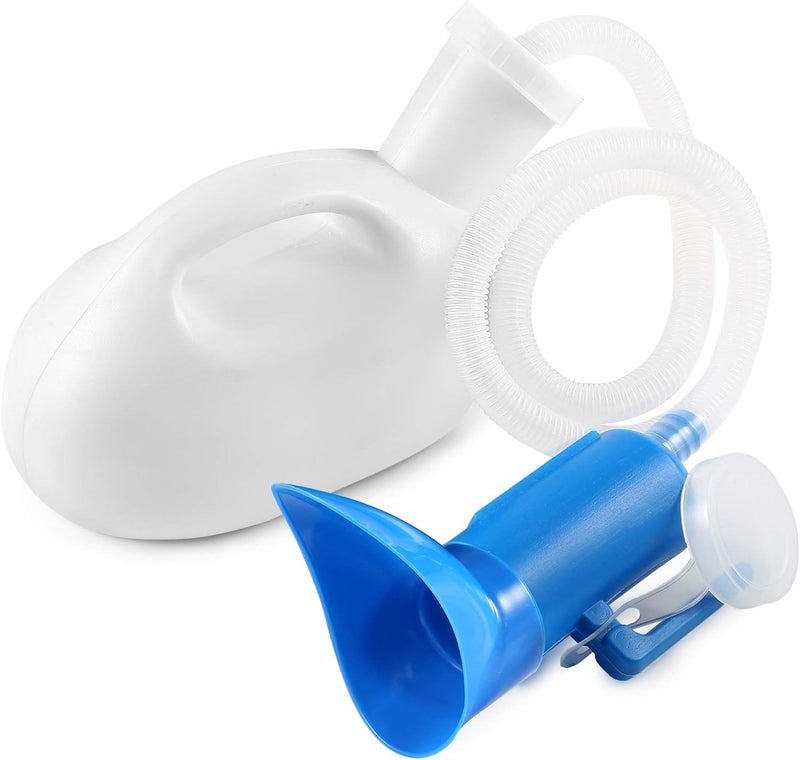 ONEDONE Female Urinal 2000ML Portable Pee Bottle Urinal for Women Hospital Camping Car Travel Bed Emergency Female Urination Device - Image 2
