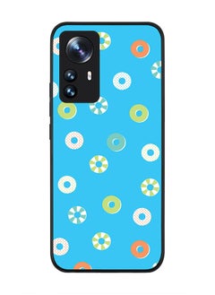 Stylizedd Rugged Black edge case for Xiaomi 12 / Xiaomi 12X Slim fit Soft Case Flexible Rubber Edges Anti Drop TPU Gel Thin Cover - Loopy Hoops  - Image 1