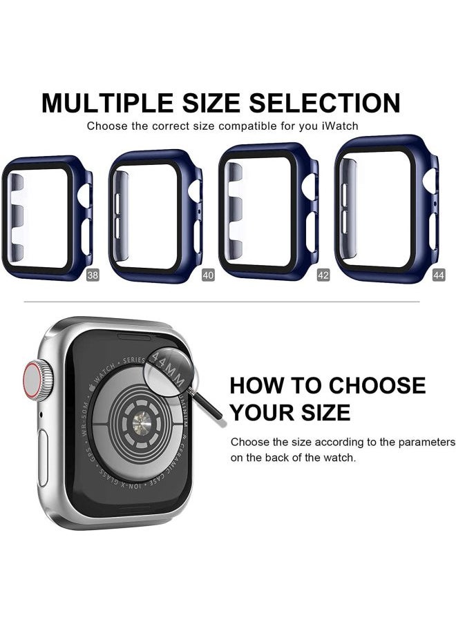 Generic - For Apple Applewatch Watch Case Anti-fall Tempered Film One-piece Pc Hard Case IWatch76543 Case-Color:Official Green-Exterior Dimension:41mm Carton Packaging - Image 1