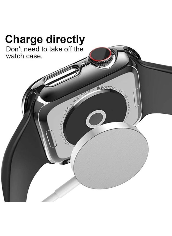 Generic - For Apple Applewatch Watch Case Anti-fall Tempered Film One-piece Pc Hard Case IWatch76543 Case-Color:Official Green-Exterior Dimension:41mm Carton Packaging - Image 1