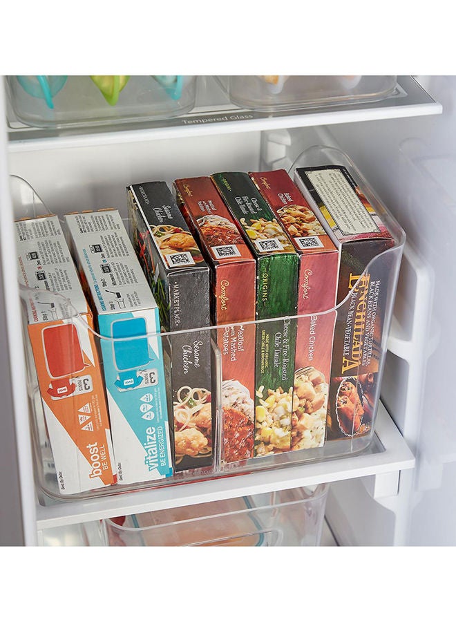 iDesign Narrow Divided Freezer Bin Clear - Image 5