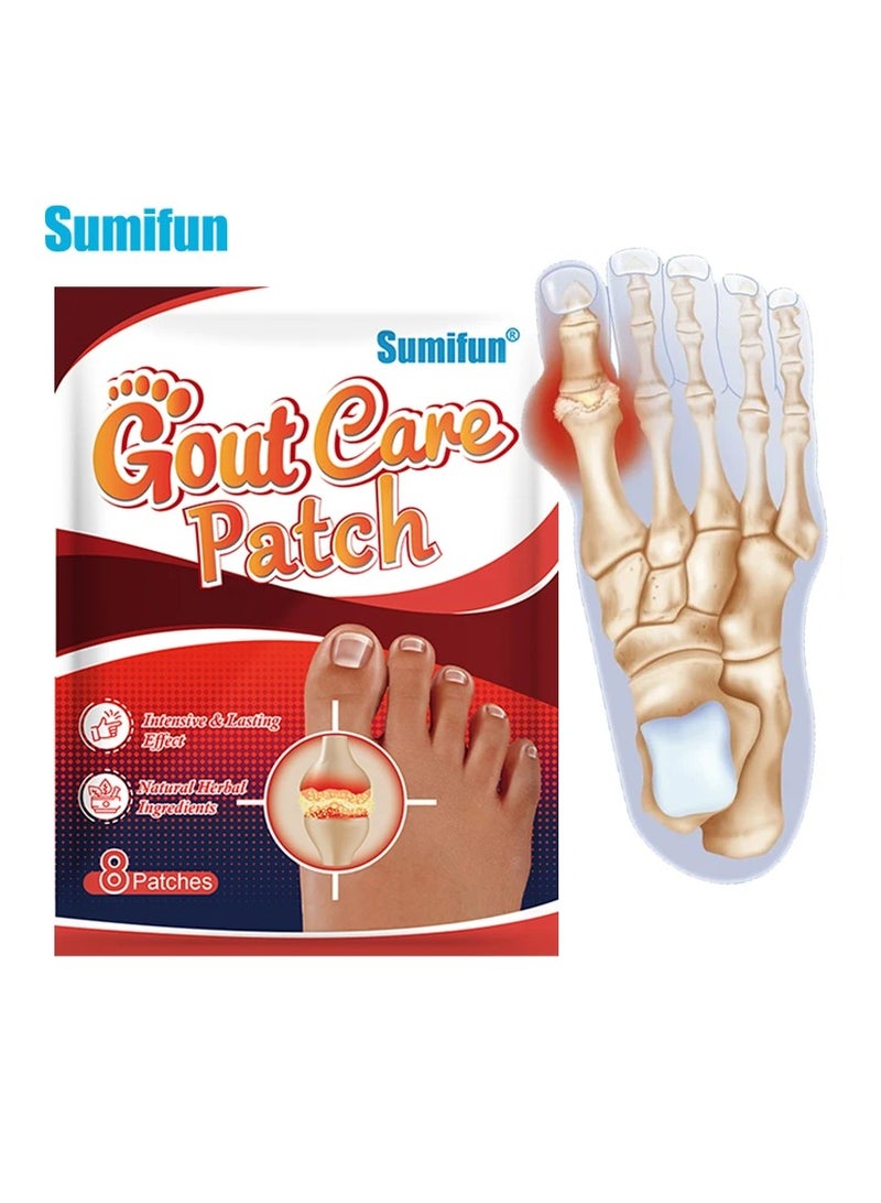 Sumifun Bunions Pain Relief Patches, Pain Reducing Gout Treatment Patch, Safe Herbal Arthritis Treatment Thumb Patch, Thumb Corrector Sticker To Relieve Swelling Diminish Inflammation Promote Circulation  - Image 1