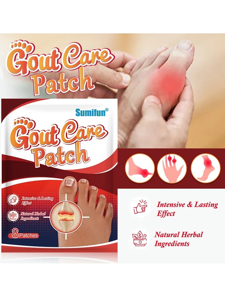 Sumifun Bunions Pain Relief Patches, Pain Reducing Gout Treatment Patch, Safe Herbal Arthritis Treatment Thumb Patch, Thumb Corrector Sticker To Relieve Swelling Diminish Inflammation Promote Circulation  - Image 4