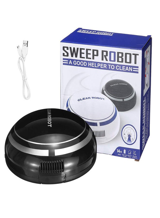 SYOSI Robot Vacuum Cleaner, Smart Automatic Floor Robot, Slim Light Design Household USB Rechargeable, for Clean Carpet, Hardwood Floor, and Pet Hair, Mini Automatic Induction Vacuum - Image 1