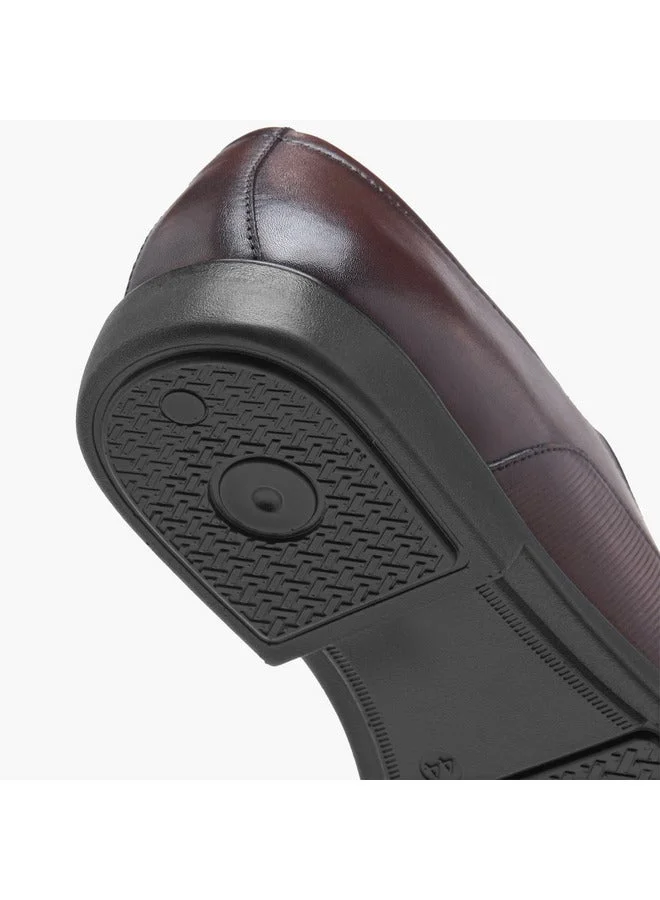 DUCHINI Men's Solid Slip-On Loafers