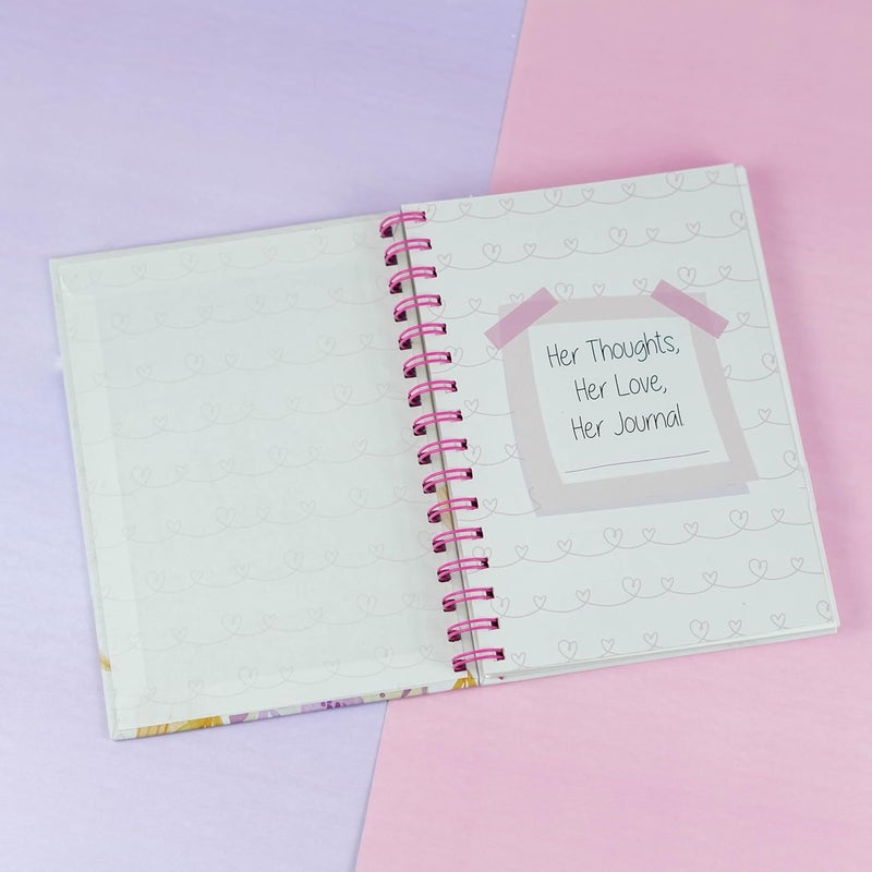 Articious دفتر ملاحظات حلزوني | A5 مسطر 190 صفحة | 80 جرام | (مفكرة عيد الأم) - Image 3