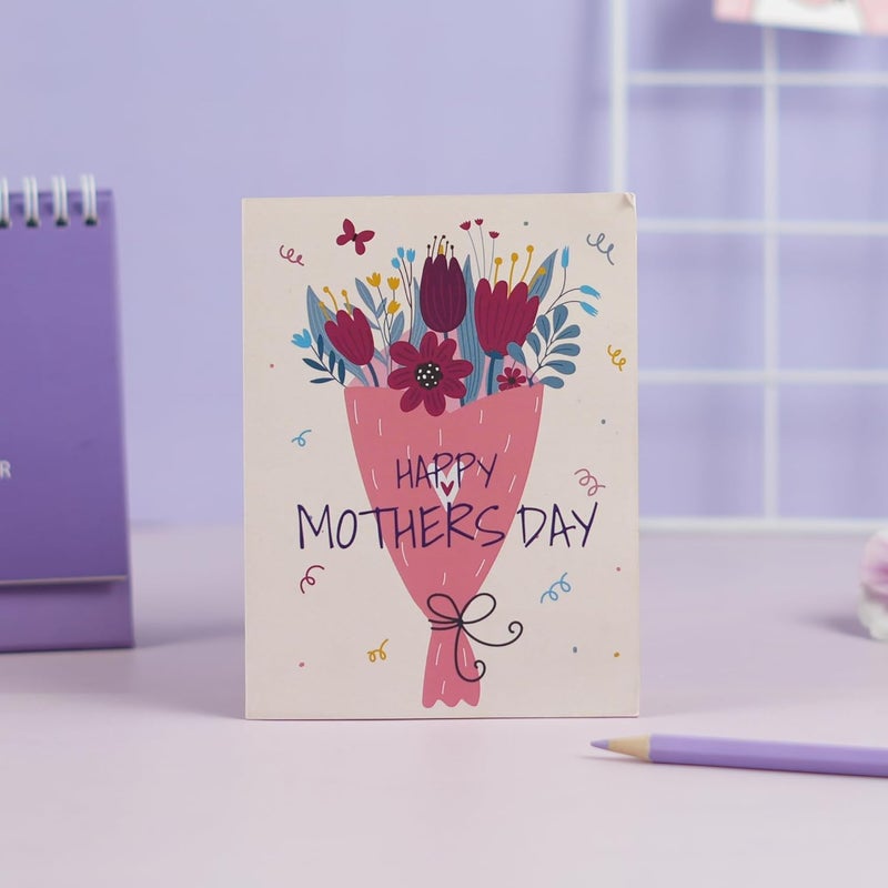 Articious دفتر ملاحظات حلزوني | A5 مسطر 190 صفحة | 80 جرام | (مفكرة عيد الأم) - Image 4