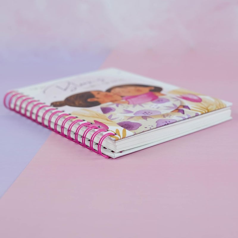 Articious دفتر ملاحظات حلزوني | A5 مسطر 190 صفحة | 80 جرام | (مفكرة عيد الأم) - Image 5