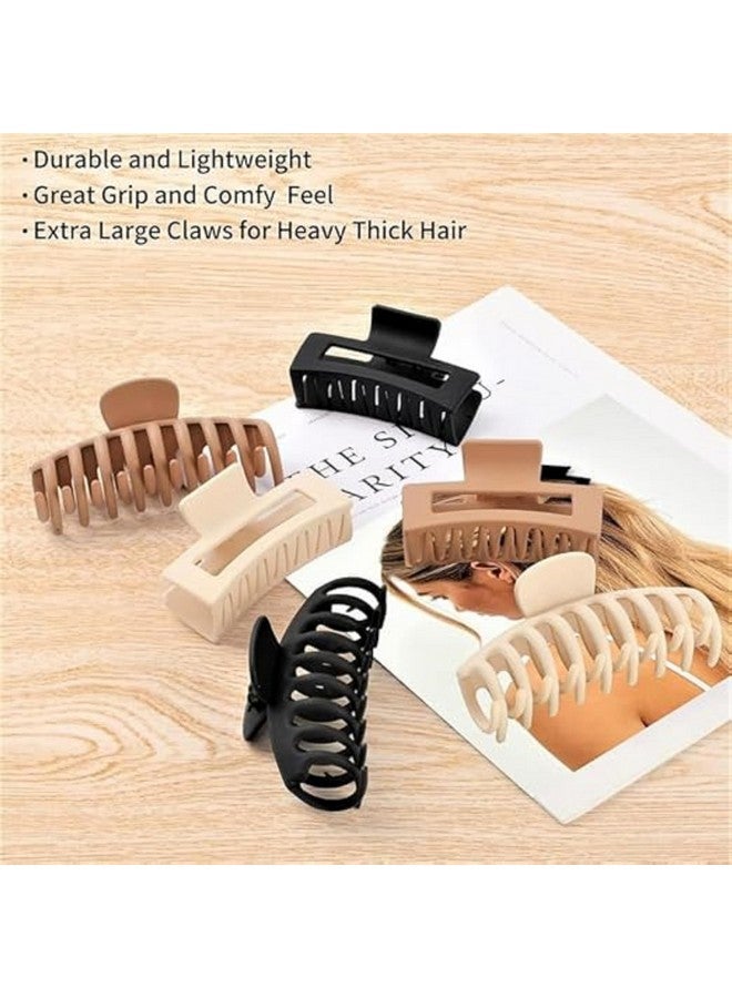 SKYUNION Large Claw Clips For Thick Hair, Wide-open Large Hair Clips Nonslip Ponytail Holder Hair Clips Hair Accessories For Women Girls,Feal Free With Latest Hair Clips P-3 - Image 4