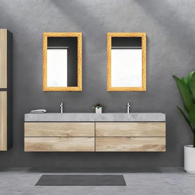 16.4 FEET GOLD FLEXIBLE MOLDING TRIM WALL TRIM, MIRROR FRAME TRIMS, CABINET BORDER SELF ADHESIVE PEEL AND STICK MOLDING CEILING MOLDINGS FOR BATHROOM HOME DECOR, BRIGHT GOLD - Image 3