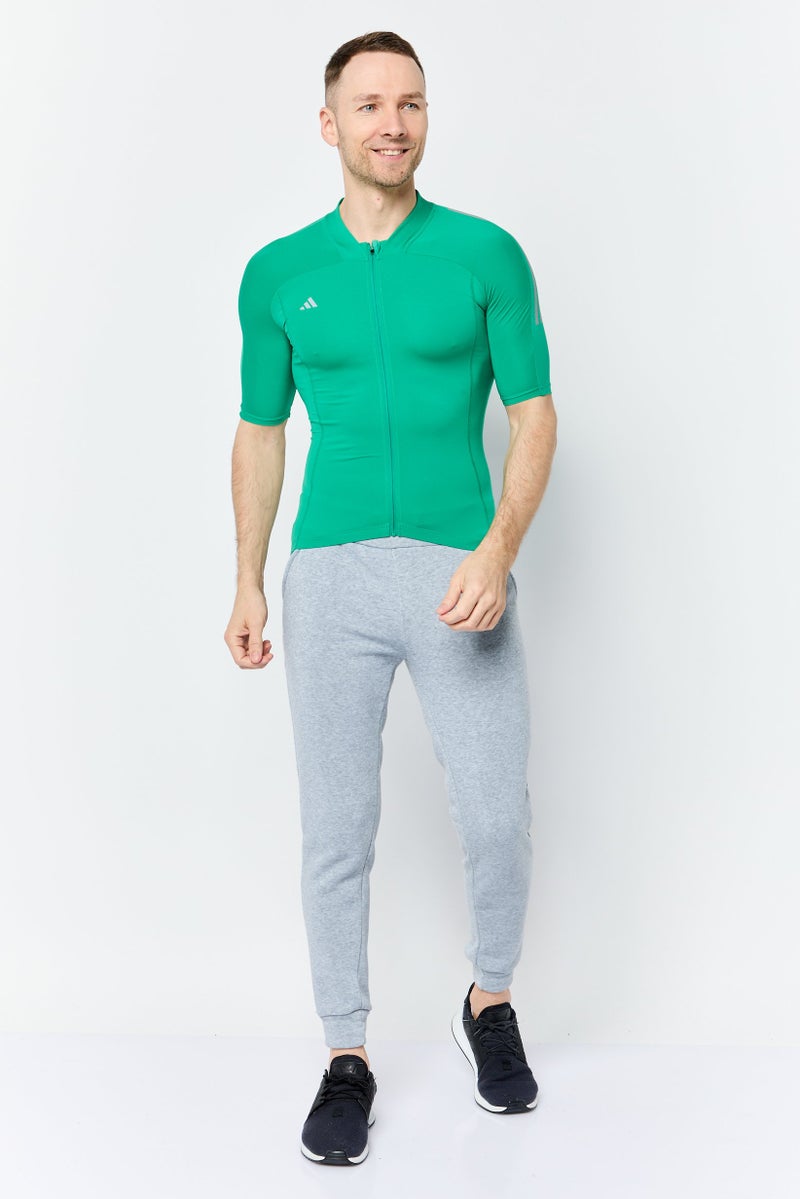 Adidas Men Sportswear Fit Short Sleeve Training Jersey, Green  - Image 3