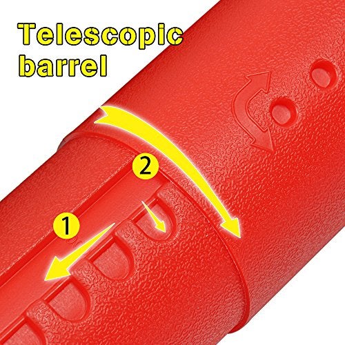 DEWEL Document Tube,Plastic Expanding Poster/Art/Document Storage Tube 24.5 to 40 inches Adjustable with Carrying Strap Waterproof and Light-Resistance Telescoping Carrying Case (Red-Large Size) - Image 5