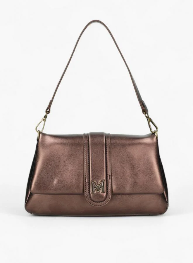 MEXX Solid Shoulder Bag with Grab Handle