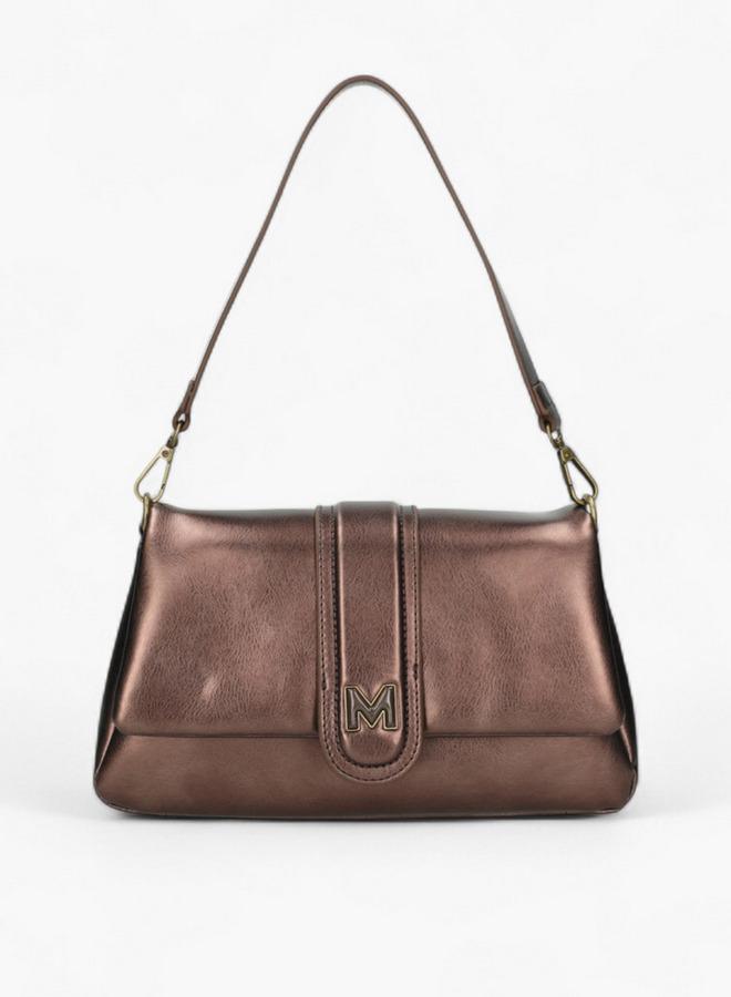 MEXX Solid Shoulder Bag with Grab Handle
