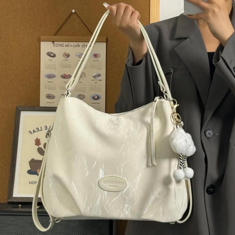 Korean Style Large-Capacity Commuter Bag For Women College Student School Bag Shoulder Bag Backpack - Image 4