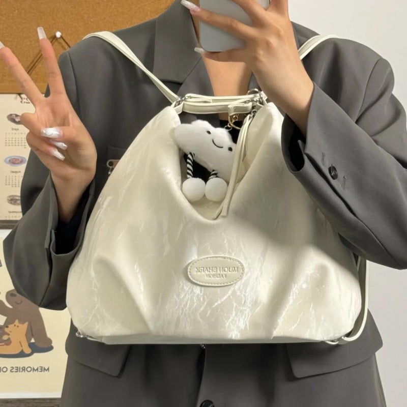 Korean Style Large-Capacity Commuter Bag For Women College Student School Bag Shoulder Bag Backpack - Image 5