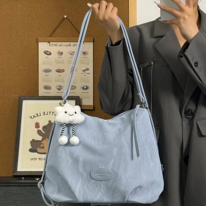Korean Style Large-Capacity Commuter Bag For Women College Student School Bag Shoulder Bag Backpack - Image 2