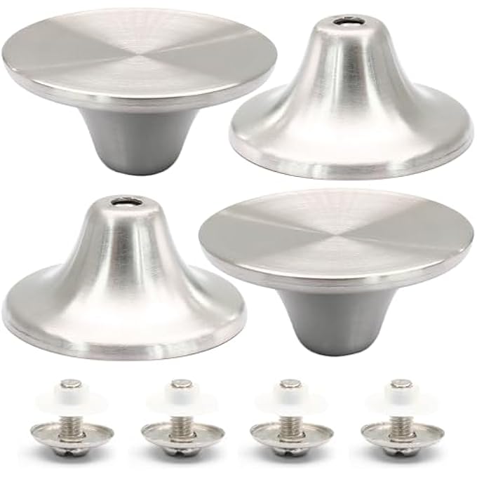 Suiwotin 4Pcs Dutch Oven Knob Stainless Steel Lid Knob Replacement For Enameled Ceramic Cast Iron Dutch Oven Pot Lid - Image 1