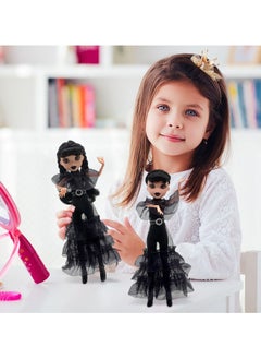 Tepveisoy Monsters High School Wednesday Dolls & Accessories, Wednesday Addams Collection, wearing Nevermore College uniforms  - Image 2