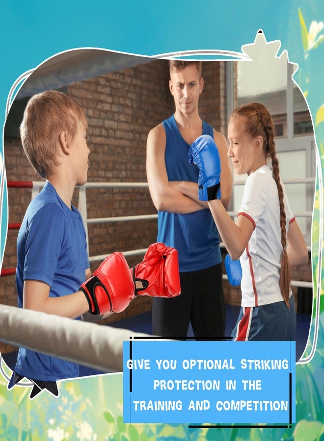 Spaluck 4 Pairs Kids Boxing Gloves Sparring Punching Gloves for Kid and Youth Training Kickboxing, 4 Colors - Image 4