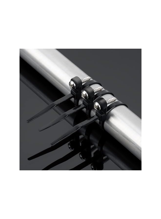 S-TOP Black Zip Ties with Screw Hole 100 PCS Heavy Duty Nylon Wire Ties Mountable Head Cable Tie Black Multipurpose Cable Cord Management for Indoor Outdoor Home Office Workshop - Image 3