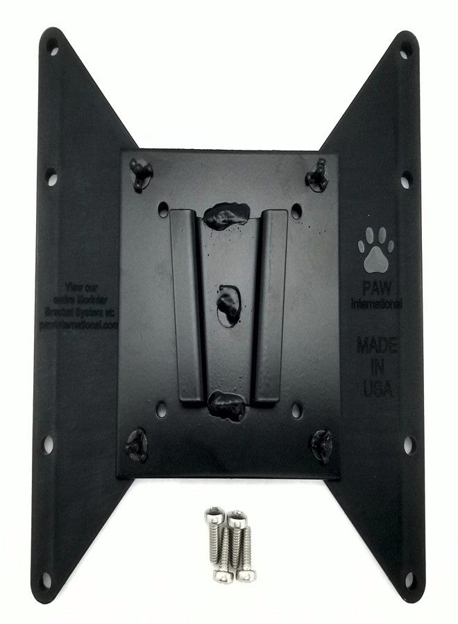 PAW International 200x200mm and200x100mm VESA Polymer Adapter Plate w/PAW Steel TV Bracket | Only use with Steel Wall Mount (not Polymer Wall Mounts) | Includes M6 Screws - Image 1