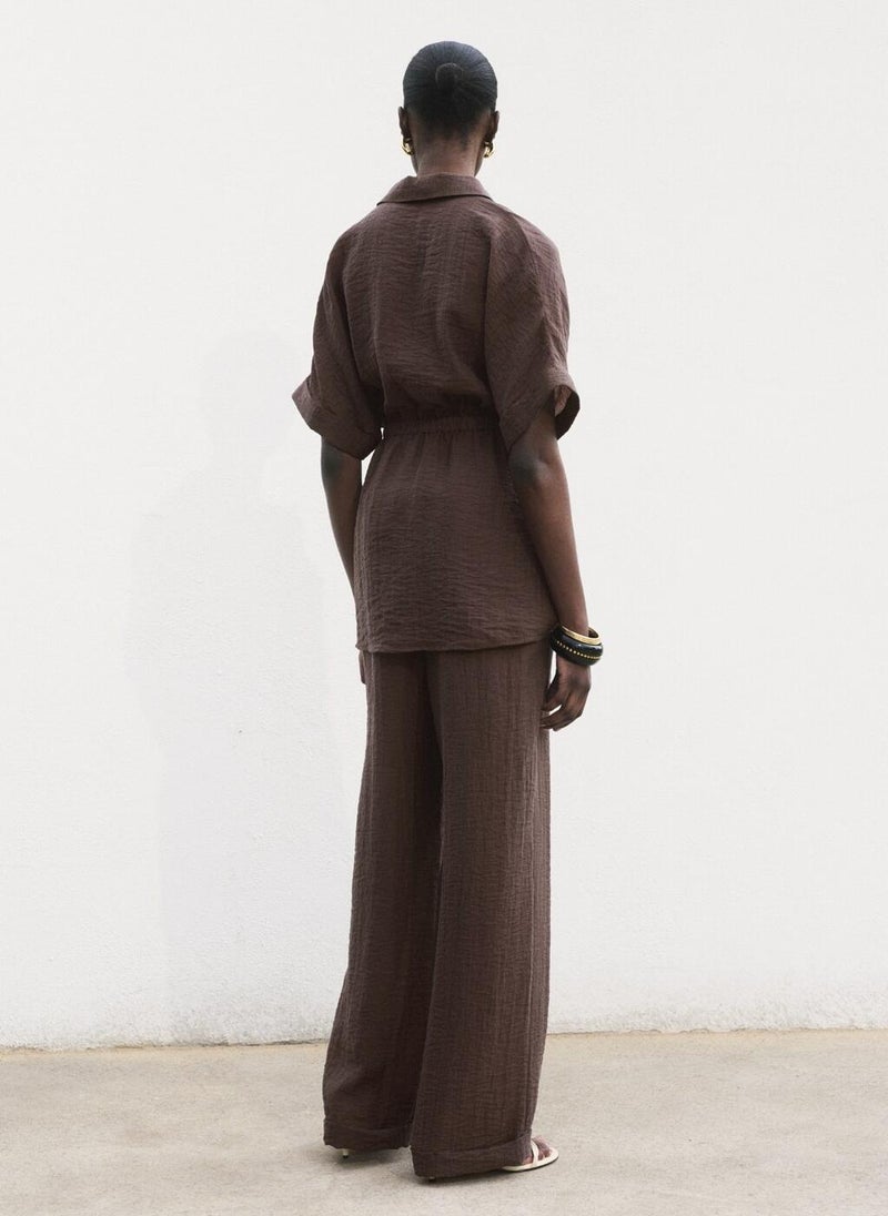MANGO Lyocell shirt with adjustable waist  - Image 2