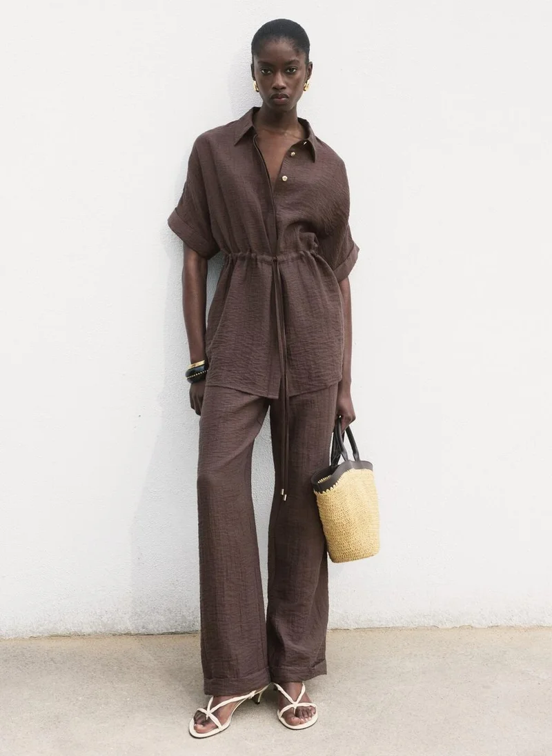 مانجو Lyocell shirt with adjustable waist