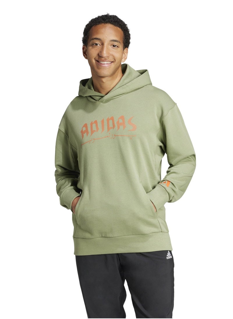 Adidas Bloom Sky Print French Terry Hoodie - Image 1