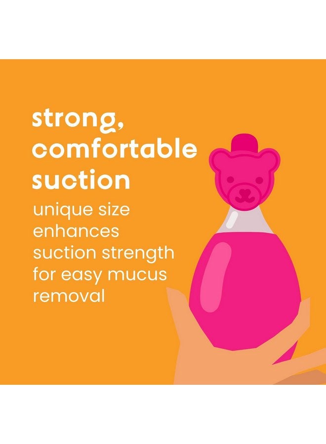 oogiebear: BearPair Baby Nose Cleaner & Ear Wax Removal Tool with Nasal Aspirator - Safe Booger & Earwax Removal for Newborns, Infants, Toddlers - Essential Baby Stuff, Diaper Bag Must-Have - Pink - Image 5