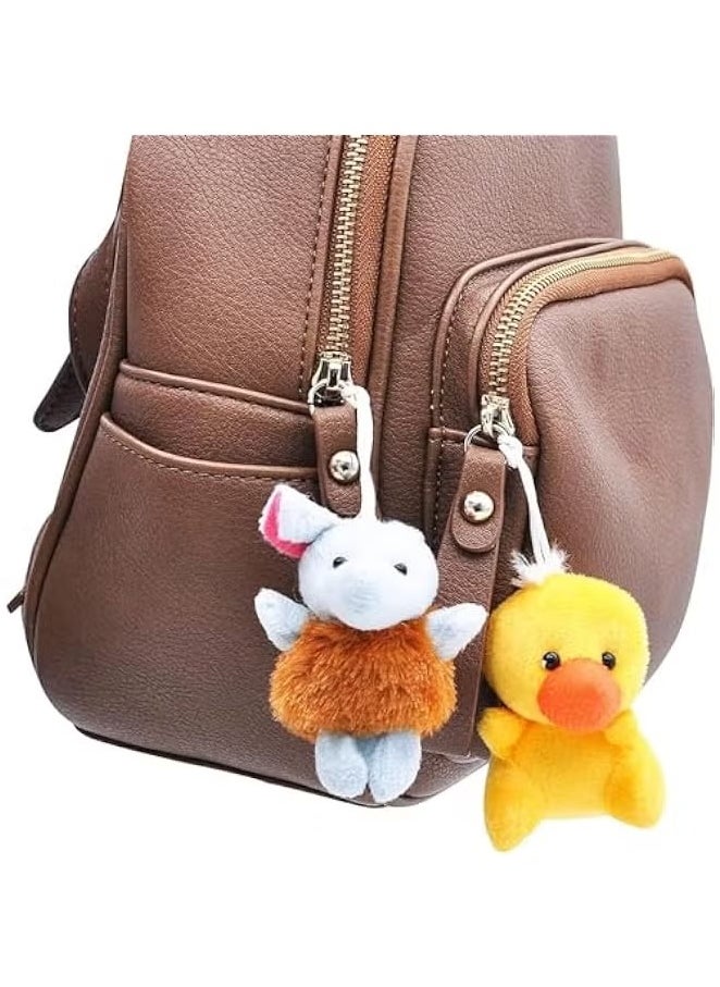 24 Pack Mini Animal Plush Toy Assortment (24 Units，7.6cm) Animals Keychain Decoration for Kids Small Stuffed Animal Bulk for Kids Filler for Boys Girls Child Kid , Plushies Fidget Toy  - Image 5