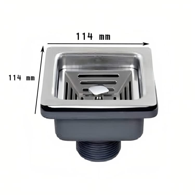 Messina Messina Premium Square Waste Coupling for Kitchen Sinks - Image 2