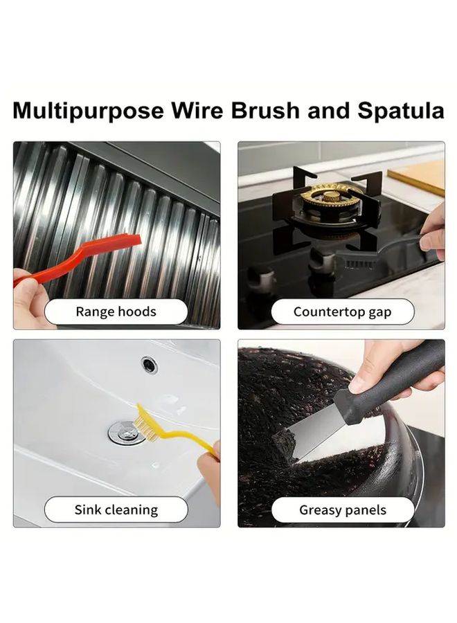 12pcs Heavy Duty Long Handle Window And Narrow Space Cleaning Brush Set - Image 4