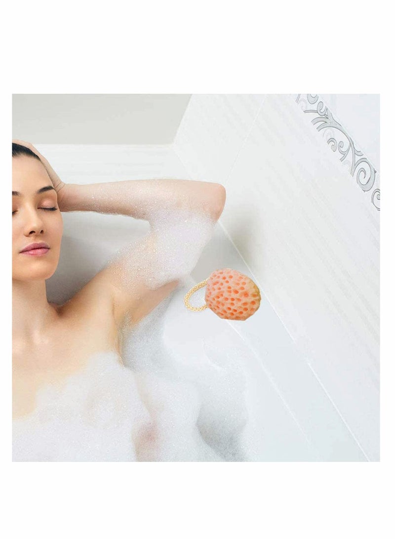 إسفنجة حمام ، 3 قطع استحمام للاستحمام ناعمة للجسم إسفنج ملون على شكل قرص العسل للأطفال والنساء والرجال ومستلزمات الحمام - Image 4