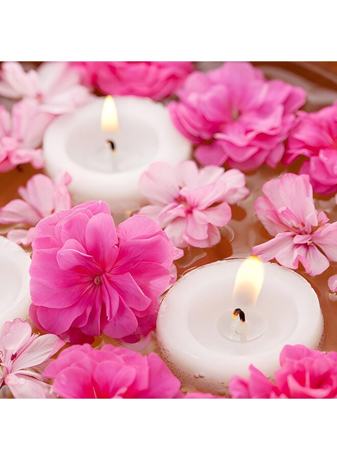 White Floating Candles-3 Inch Unscented Dripless Wax 13-15 Hours Burning,24 Pack for Centerpieces Floating Candles, for Cylindrical Vases, Swimming Pool,Restaurant,Wedding,Party Decoration - Image 5