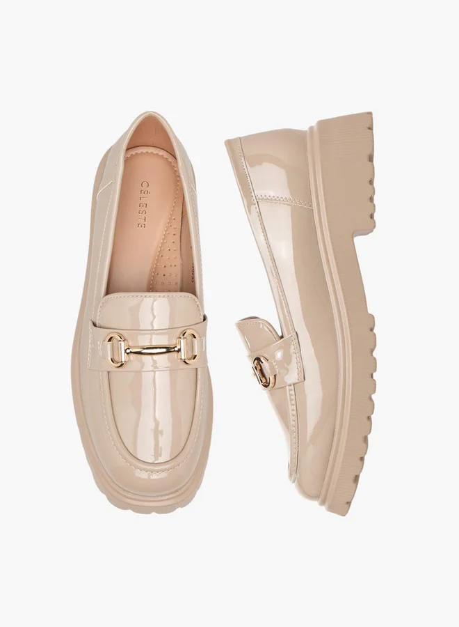 Celeste Women's Metal Accent Slip-On Loafers