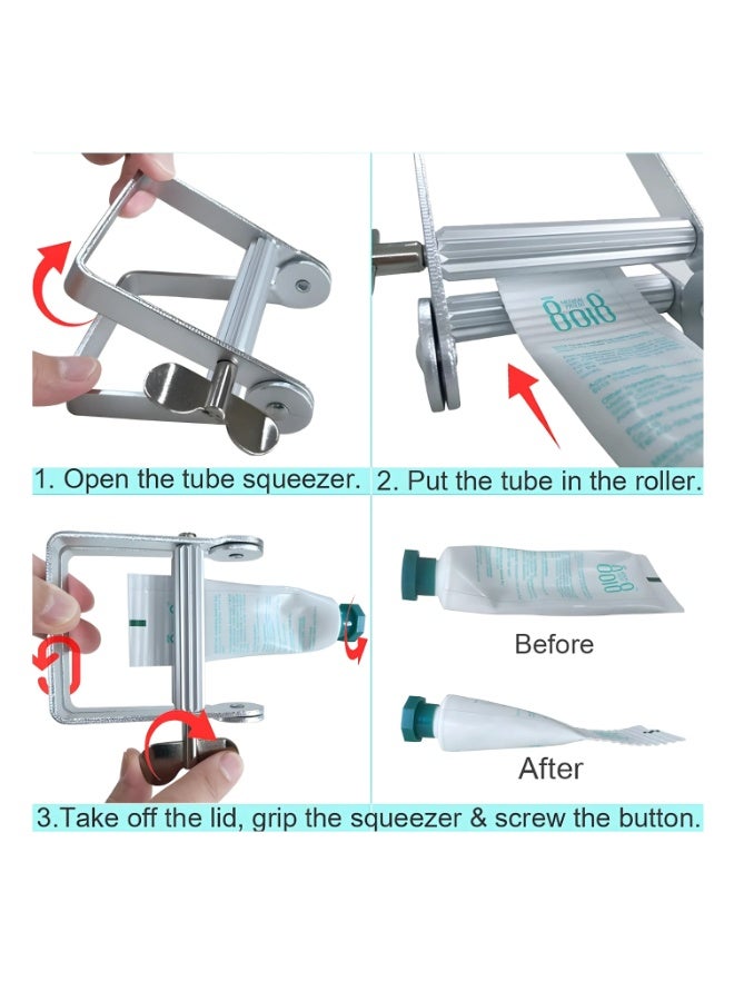 AMEERAT Manual Tube Squeezer – Aluminum Alloy Rolling Key for Toothpaste, Hair Dye, Creams, Lotion & Paint Tubes – Portable, Durable, Multi-Purpose Tool for Home, Salon & Studio Use - Image 5