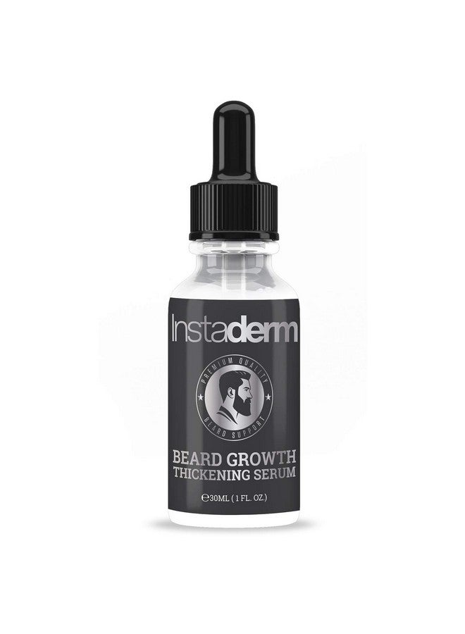 Instaderm Beard Growth Thickening Serum Strengthens & Repairs Follicle Growth From The Root. Prevents Flakey Beard Dandruff. Nourishes Beard & Skin For Thicker Fuller Longer Healthier Facial Hair. - Image 1