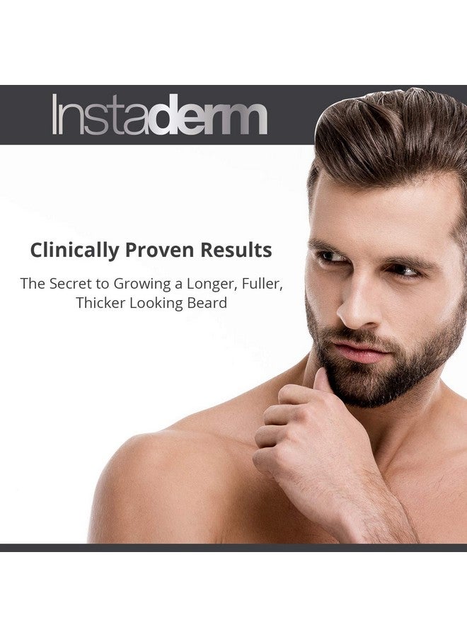 Instaderm Beard Growth Thickening Serum Strengthens & Repairs Follicle Growth From The Root. Prevents Flakey Beard Dandruff. Nourishes Beard & Skin For Thicker Fuller Longer Healthier Facial Hair. - Image 5