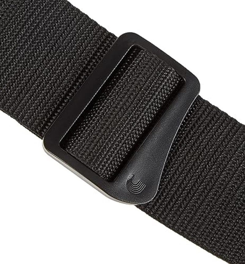 Planet Waves D'Addario Polypropylene Guitar Strap - Adjustable Black Strap with Leather Ends - Image 4