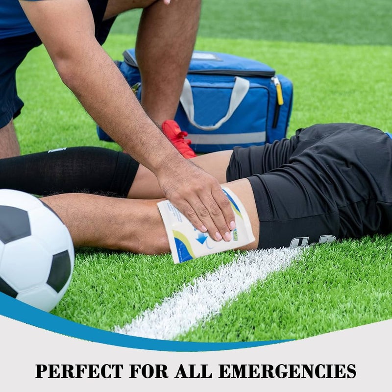 PRIMACARE بريماكير PCP45 حزم باردة فورية 4 × 5  24 حزمة ثلج قابلة للتخلص مع أغطية غير منسوجة لتخفيف الألم والتورم والالتهابات والالتواءات وآلام الأسنان والإسعافات الأولية للرياضيين والأنشطة الخارجية - Image 4