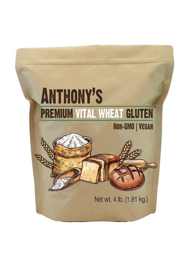 Anthony's Vital Wheat Gluten, 4 lb, Vegan, Non GMO, Keto Friendly, Low Carb - Image 1