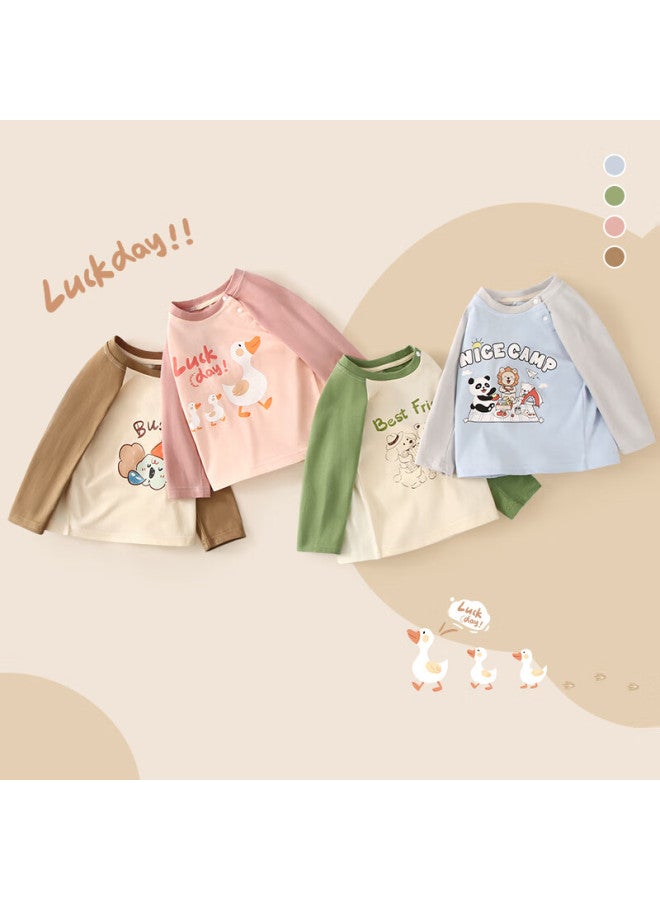 Joyncleon Children's Long Sleeve T-shirt Autumn Winter Boys Girls Base Shirt Infant Baby Top Jwc203102 - Image 1