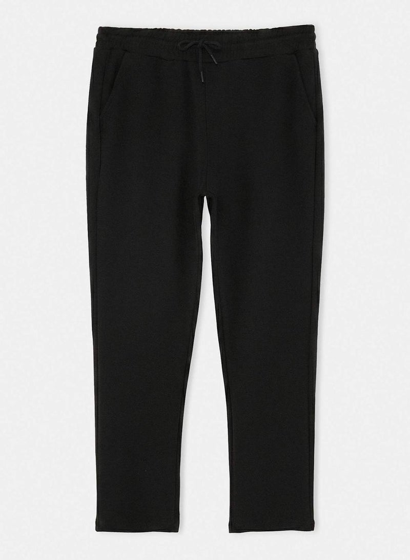 trendyol Black Regular Fit Tok Fabric Knitted Pants Sweatpants - Image 4