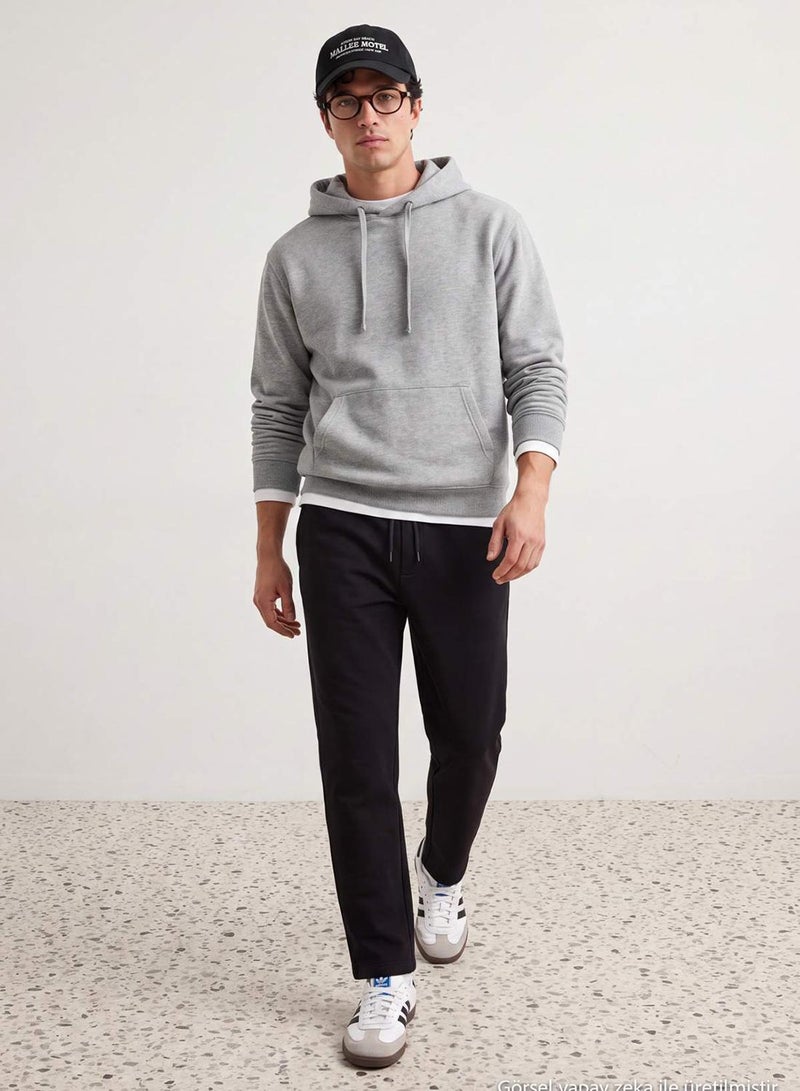 trendyol Black Regular Fit Tok Fabric Knitted Pants Sweatpants - Image 2