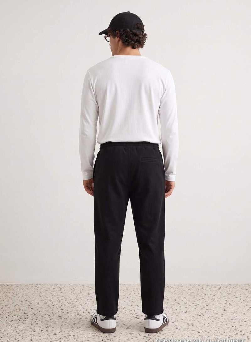 trendyol Black Regular Fit Tok Fabric Knitted Pants Sweatpants - Image 3