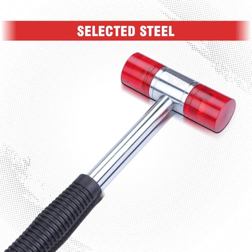 FREEMANS SFH20 Soft Face Acetate Mallet Hammer-20mm With Non-Slip Rubber Grip Handle For Bending and Shaping Metals || Tiles Fitting || Metal Forming || Industrial & Home Professional Use - Image 3