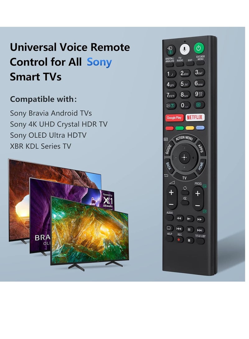 ELTRAZONE Replacement Remote Control for Sony TV, Remote Control for Sony Bravia XR Full Array LED 4K UHD Smart Google TV with Netflix and Google Play Buttons - With Battery - Image 3