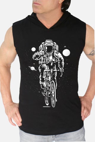 Bicycle Astronaut Black Hooded Sleeveless T-Shirt - pzsku/Z01DCDF6B75FA6725ED4CZ/45/_/1725790820/bf637c6c-098a-45c0-a90d-8fe39cb6ab3f